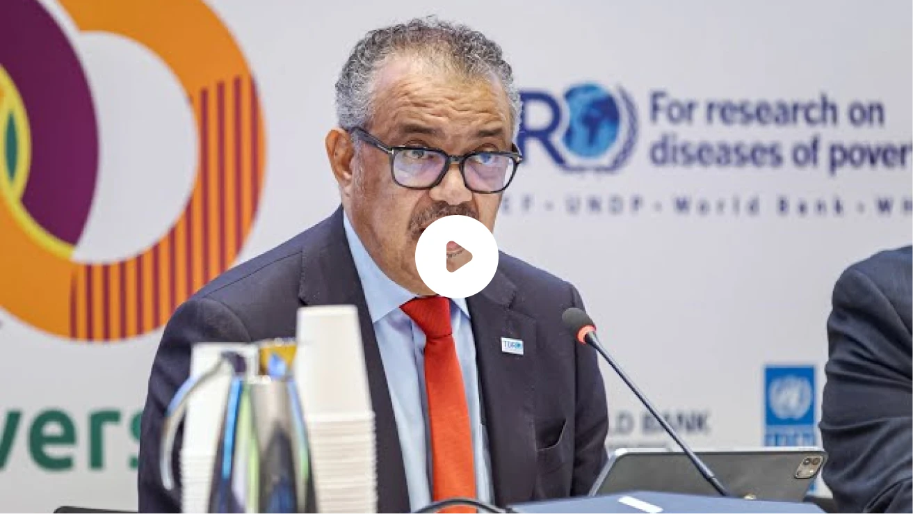 Video excerpt: Dr Tedros speaks about the role of TDR in shaping his career